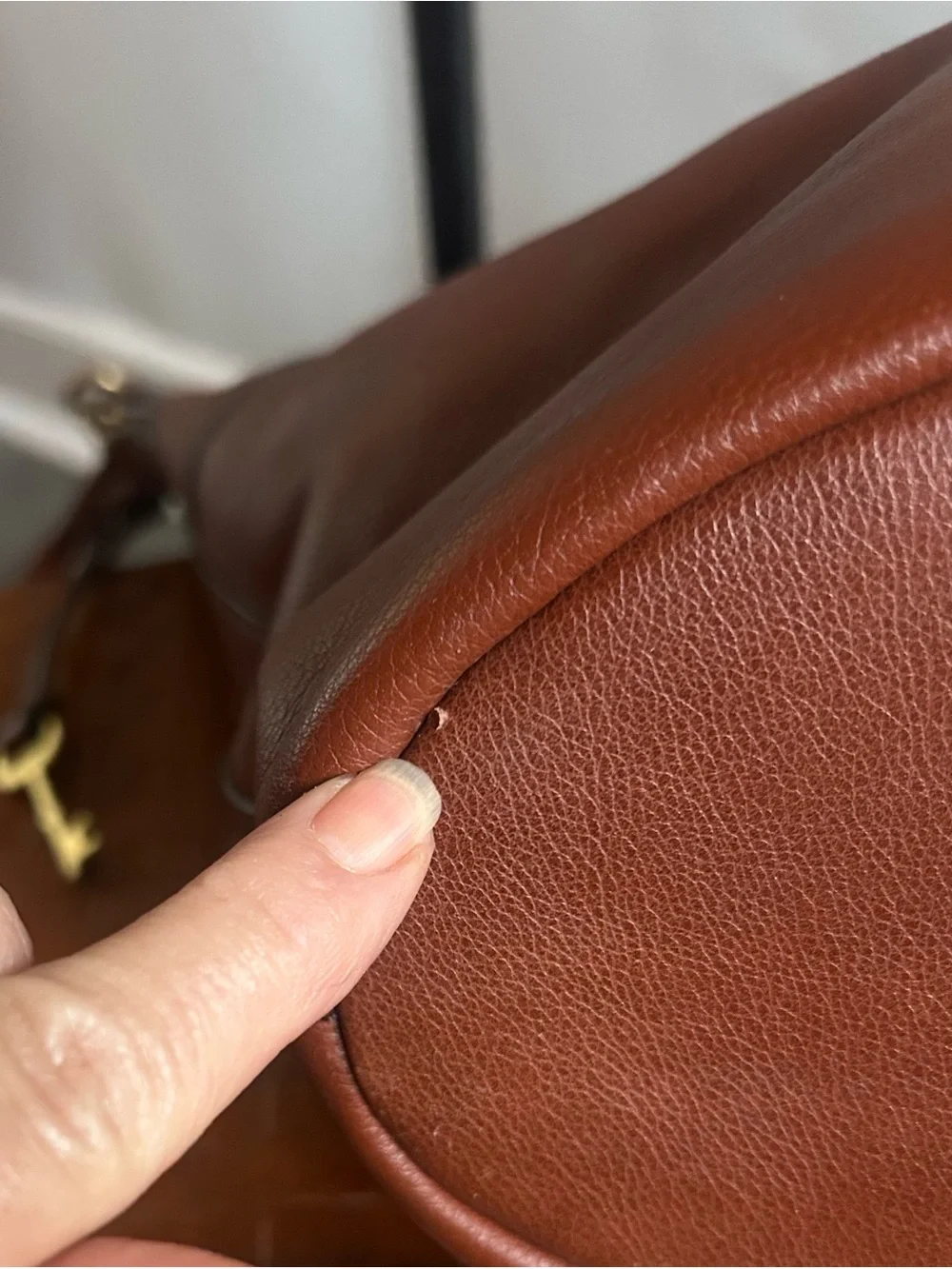 Fossil Talulla Hobo Bag Brandy Pebbled Leather Convertible Crossbody